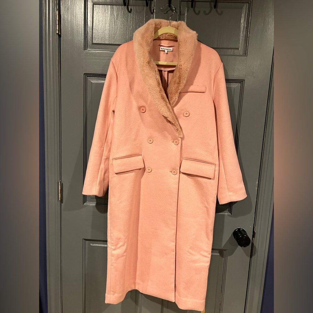 PINK REFORMATION COAT